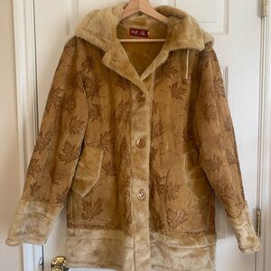 Y & F Luxurious Soft Maple Leaf 🍁 Women's Coat